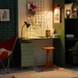Lampe carmid e27 h21 metal noir inspire