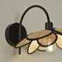 Applique Bamako E27, diam. 25cm rotin, naturel, INSPIRE