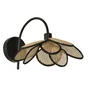Applique Bamako E27, diam. 25cm rotin, naturel, INSPIRE