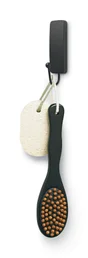 Crochet pour salle de bains à coller double 3M COMMAND noir
