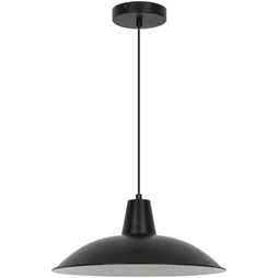 Suspension INSPIRE Utea E27 diam. 38 cm métal noir