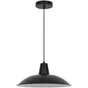 Suspension INSPIRE Utea E27 diam. 38 cm métal noir
