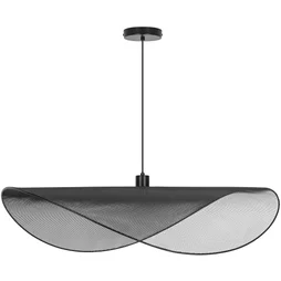 Suspension INSPIRE Valsa E27 diam. 88 cm métal noir