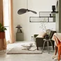Suspension INSPIRE Valsa E27 diam. 88 cm métal noir