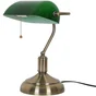 Lampe  bureau anita banker e27 h36 laiton/verre vert inspire