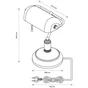 Lampe bureau anita banker e27 h36 laiton/verre vert inspire