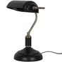 Lampe bureau anita banker e27 h36 laiton/metal noir inspire