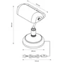 Lampe bureau anita banker e27 h36 laiton/metal noir inspire