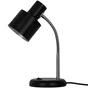 Lampe bureau poucet e27 h30,9 metal noir/chrome inspire