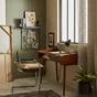 Lampe bureau poucet e27 h30,9 metal noir/chrome inspire
