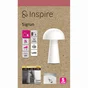 Lampe Sigrun, abs, blanc, H.21 cm INSPIRE LED