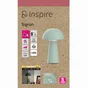 Lampe Sigrun, abs, vert, H.21 cm INSPIRE LED