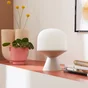 Lampe tiga e14 h22.5 plastique recycle taupe trench6 inspire