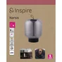 Lampe narsis led h30 cct dimmable verre/plastique inspire
