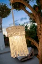 Suspension exterieur Mykonos, macrame USB 900 lumens, intensite variable NEWGARDEN