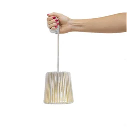 Lustre Mini conta, pvc, blanc, Diam.15 cm LED