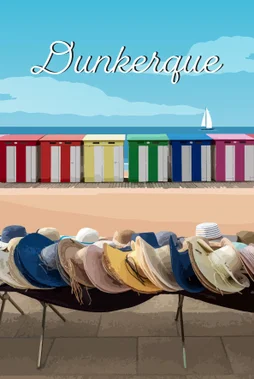Toile imprimée Dunkerque, CEANOTHE l.30 x H.45 cm