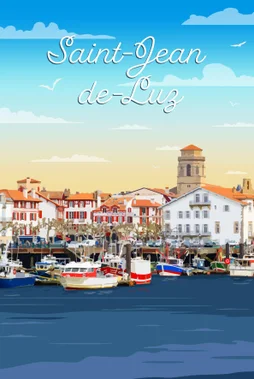 Toile imprimée St jean de luz, CEANOTHE l.30 x H.45 cm