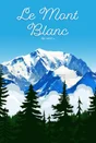 Toile imprimée Mont blanc, CEANOTHE l.65 x H.45 cm
