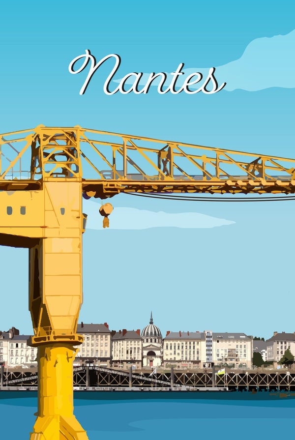 Toile imprimée Nantes, CEANOTHE l.65 x H.45 cm