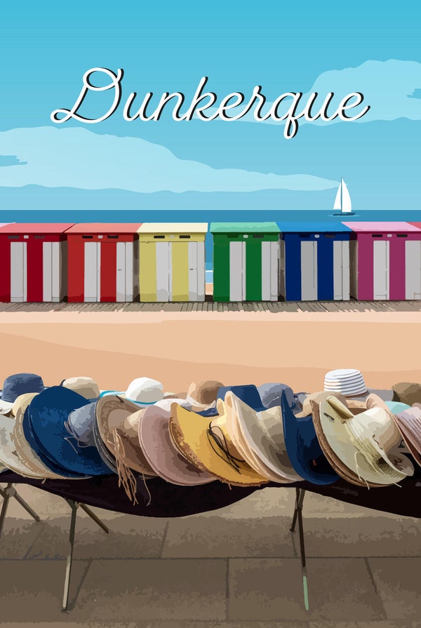 Toile imprimée Dunkerque, CEANOTHE l.65 x H.45 cm
