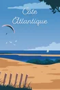 Toile imprimée Plage nuit, CEANOTHE l.65 x H.45 cm
