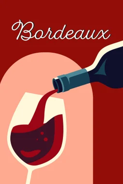 Toile imprimée Vin, CEANOTHE l.65 x H.45 cm