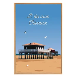 Image encadrée Ile, CEANOTHE l.65 x H.97 cm