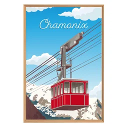 Image encadrée Chamonix, CEANOTHE l.65 x H.97 cm