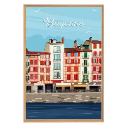 Image encadrée Les quais, CEANOTHE l.65 x H.97 cm