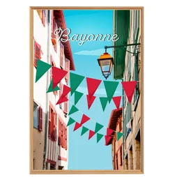Image encadrée Bayonne, CEANOTHE l.65 x H.97 cm