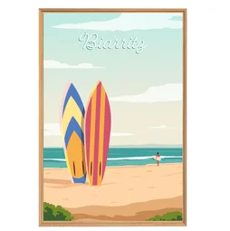 Image encadrée Biarritz, CEANOTHE l.65 x H.97 cm