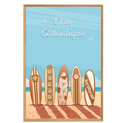 Image encadrée Surf, CEANOTHE l.65 x H.97 cm
