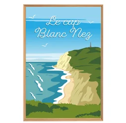 Image encadrée Cap blanc nez, CEANOTHE l.65 x H.97 cm