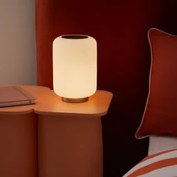 Lampe bombo led h21.5 dimmable/touch metal/verre inspire
