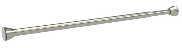 Tringle à rideau extensible entre murs, 80-125cm diam. 20 mm, nickel