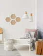 Lot de 4 décorations murale Liège, marron ARIANE l.30 x H.26 cm