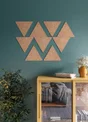 Lot de 4 décorations murale Liège, marron ARIANE l.33.5 x H.29.5 cm