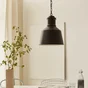 Suspension INSPIRE Ezio E27 diam. 35 cm métal noir