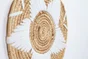 Décoration murale Boho, beige et blanc ARIANE l.30 x H.30 cm