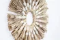 Décoration murale Boho, beige ARIANE l.24 x H.24 cm