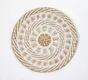 Décoration murale Boho, beige et blanc ARIANE l.27 x H.27 cm
