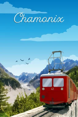 Toile imprimée Chamonix, CEANOTHE l.30 x H.45 cm