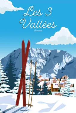 Toile imprimée Courchevel, CEANOTHE l.30 x H.45 cm