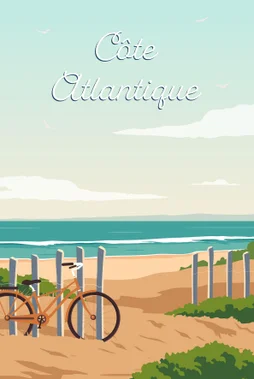 Toile imprimée Plage jour, CEANOTHE l.30 x H.45 cm