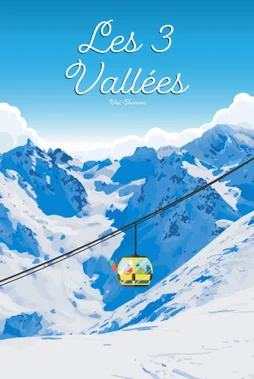 Toile imprimée Val thorens, CEANOTHE l.30 x H.45 cm
