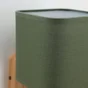 Applique Akora bois et abat jour vert, INSPIRE