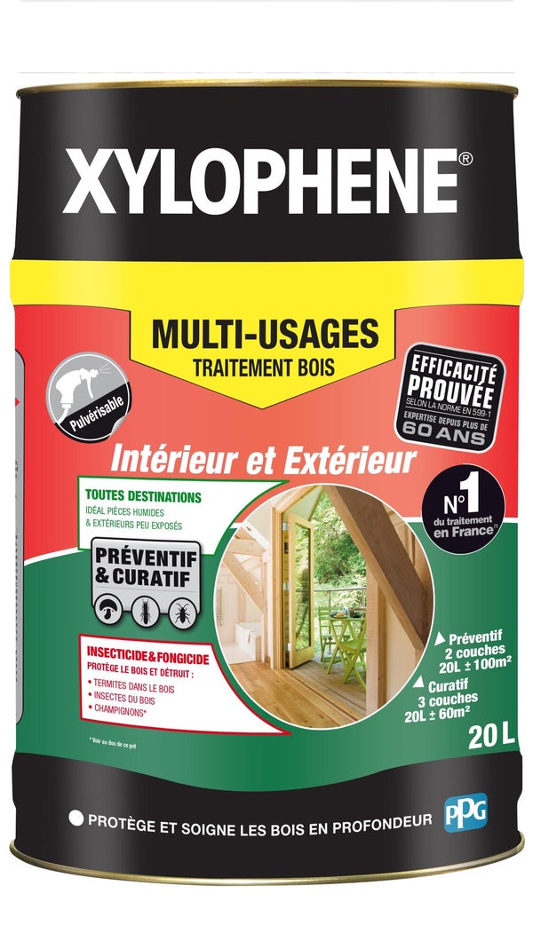 Traitement du bois multiusage XYLOPHENE multi-usages 20 l