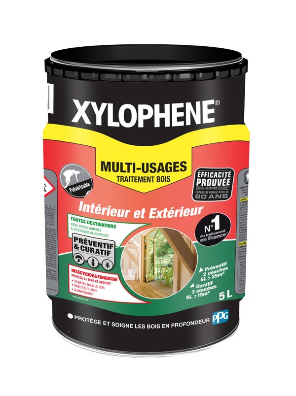 Traitement du bois multiusage XYLOPHENE multi-usages 5 l