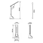 Lampe bureau palasso led h26 dimmable changement couleur blanc inspire